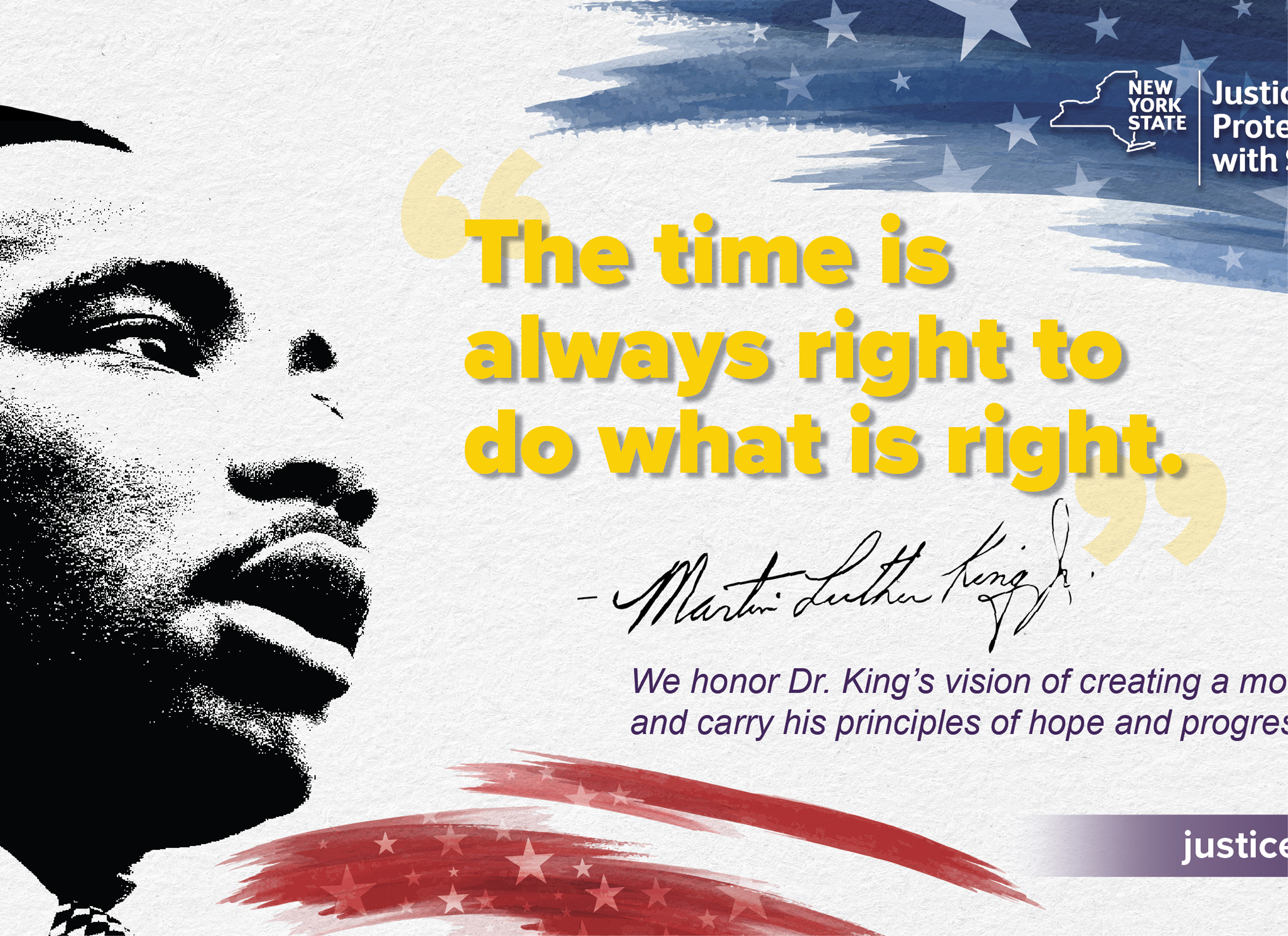 MLK Jr. ad for the Justice Center for the Protection of People with Special Needs