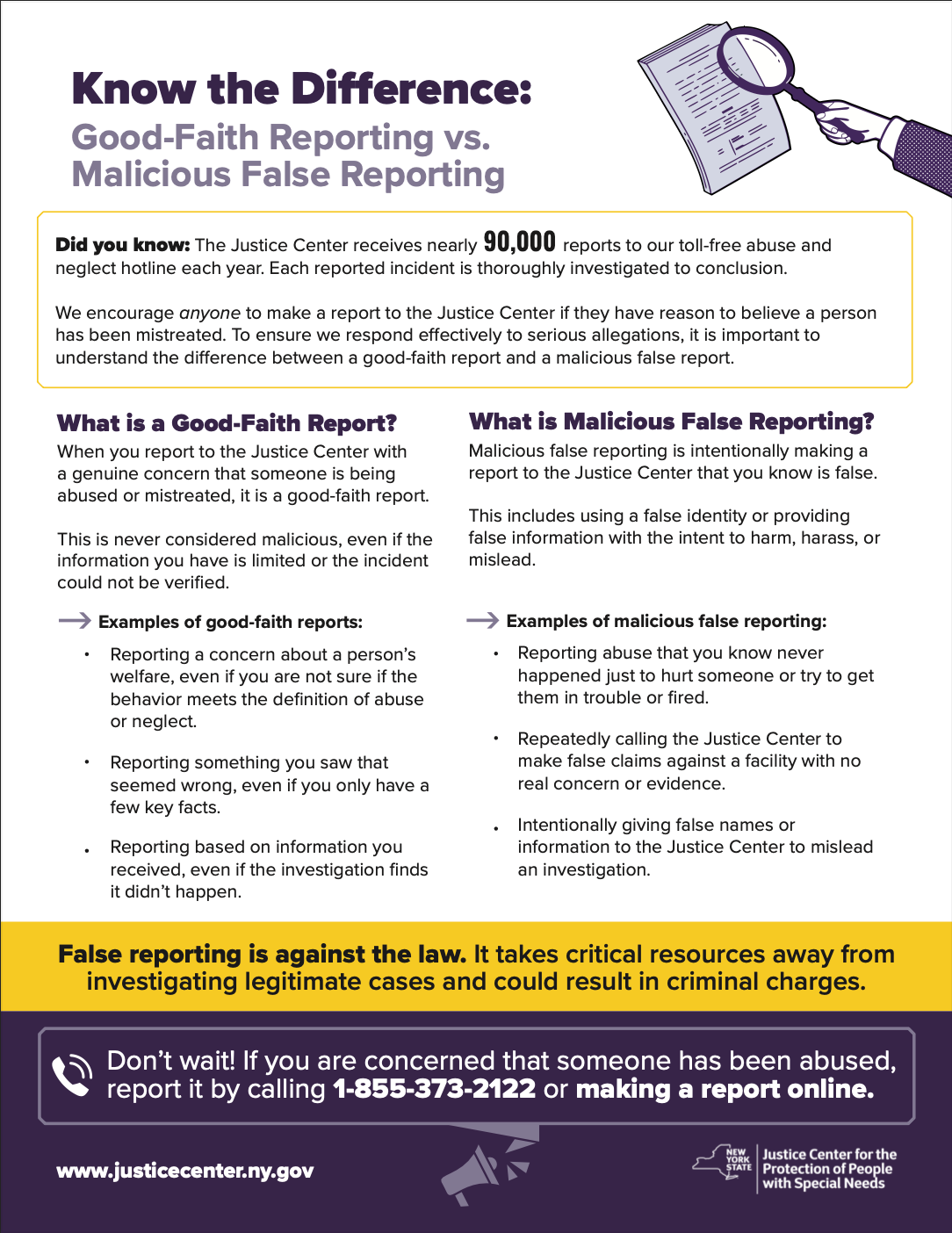 False Reporting Campaign Document