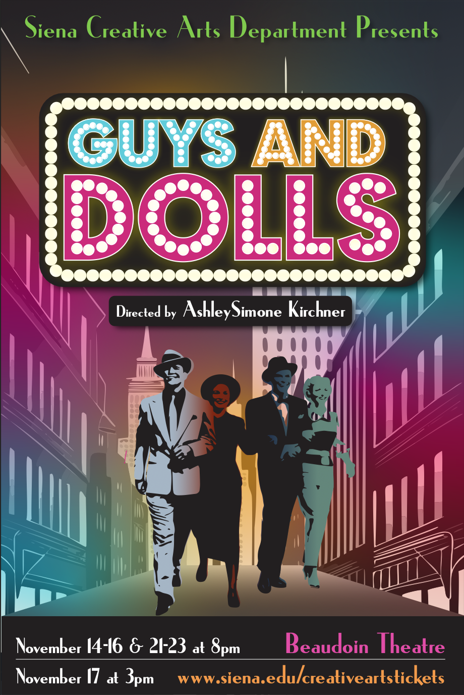 Guys & Dolls Poster - Siena Creative Arts Department