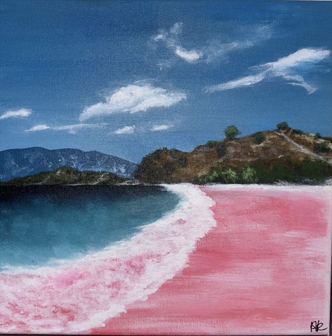 Pink Beach Painting