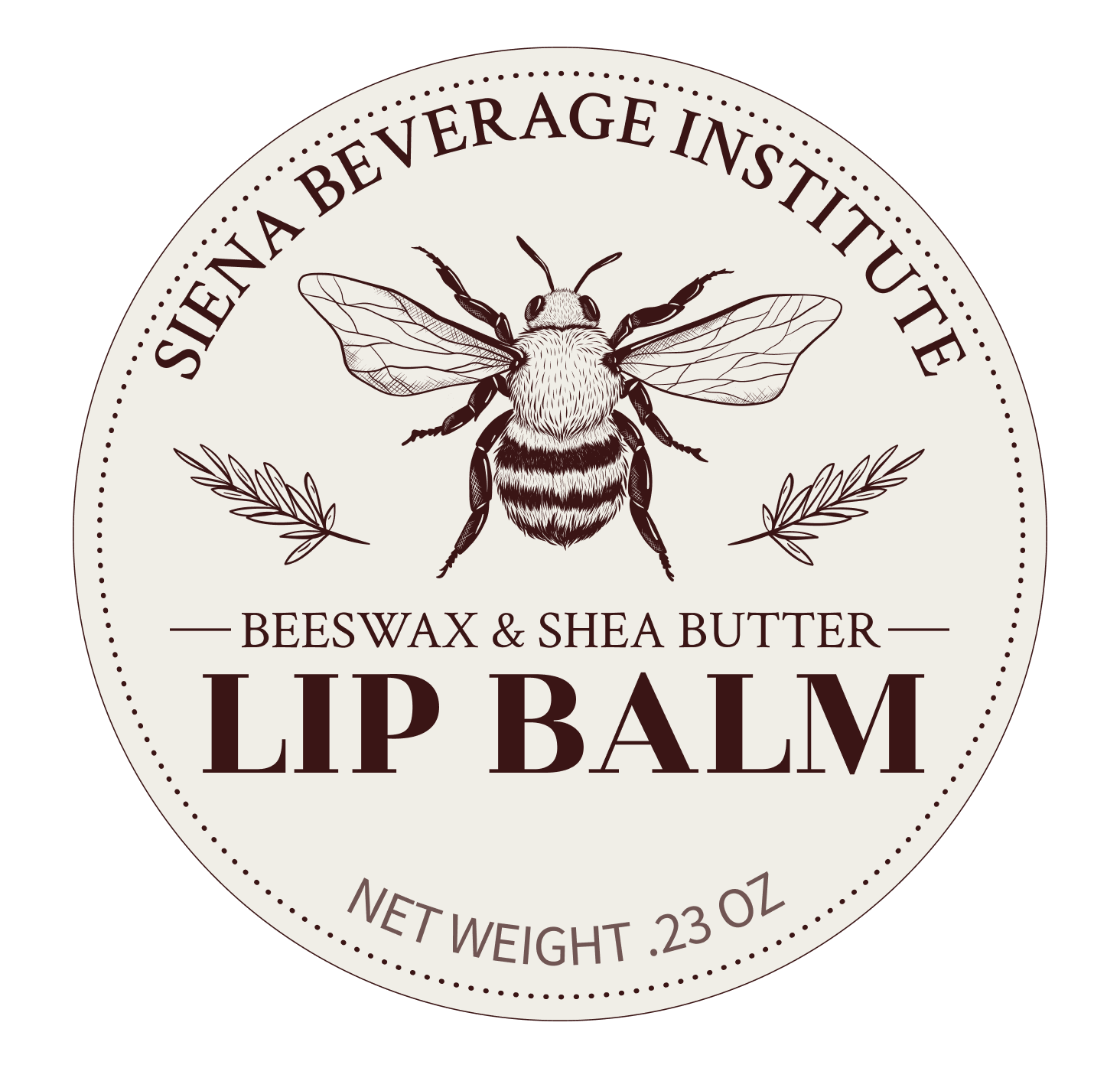 Lip Balm Jar Label Design